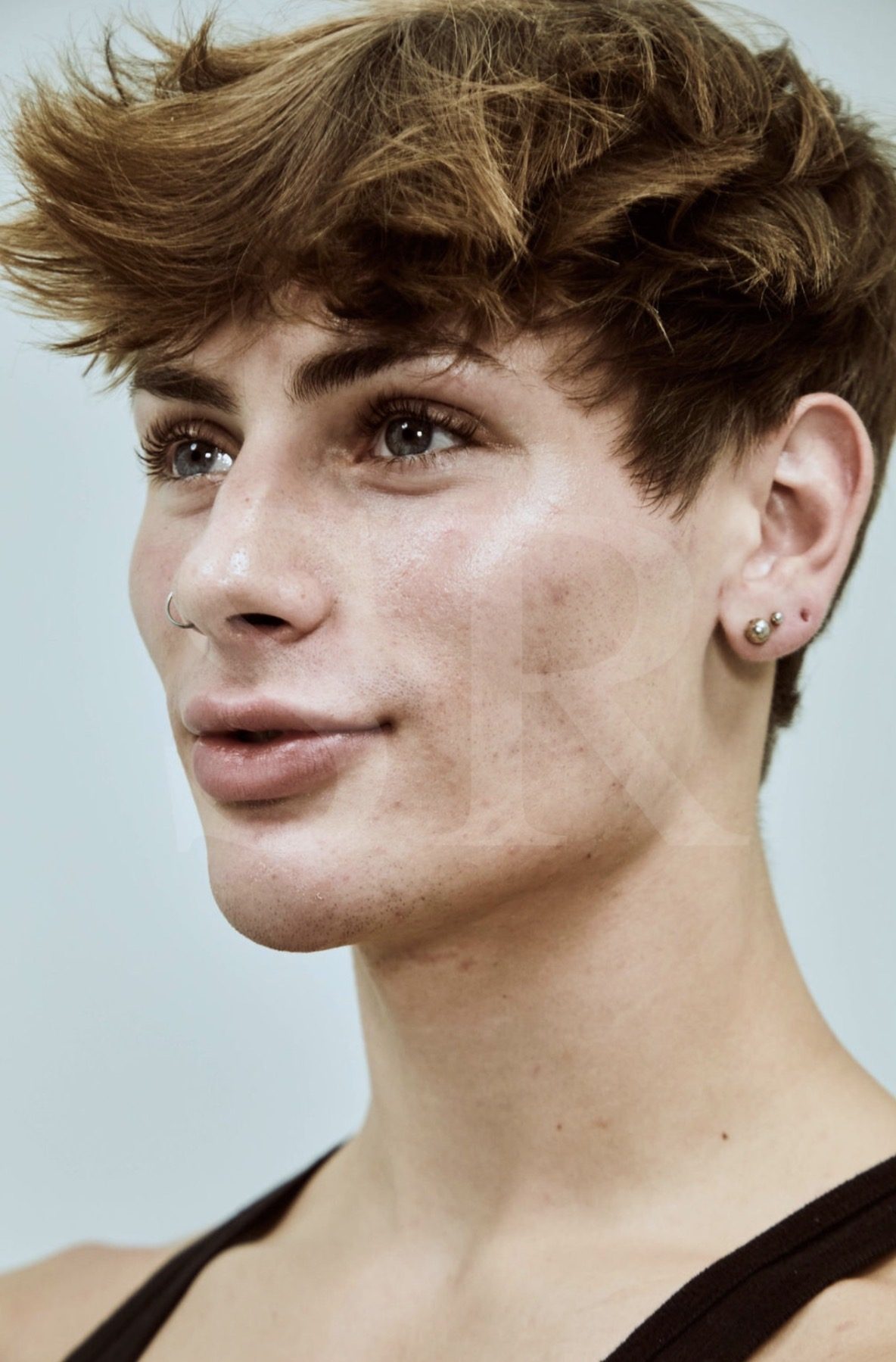 Profile close up portrait